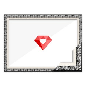 40x70 고급형 보석십자수 패브릭형 액자 [매트블랙] (아크릴 보호필름-스티커판 포함), 1개, 매트블랙