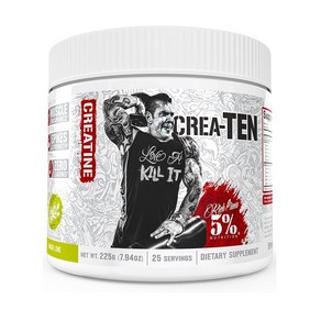 Rich Piana 5% CeaTEN CREA-TEN 10-IN-1 크레아틴 25서빙, 레몬 라임, 1개