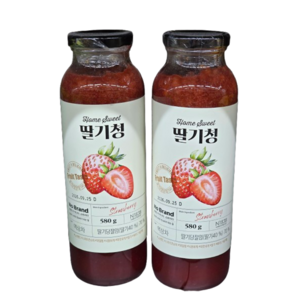 노브랜드딸기청580g x2개, 580g, 2개, 1개입