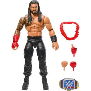 Mattel WWE 탑 픽 엘리트 액션 피규어 액세서리 세트 Roman Rains 6인치 교환 가능한 손 링 기어 25 아티큘레이션 포인트, 1개