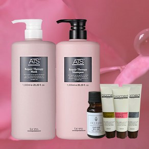 그리에이트 ATS 리페어테라피 두피 영양 약산성샴푸 600ml 1000ml 바이오메드 앰플 세트, 1세트