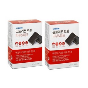[독앤펫] 강아지 인기영양제 초특가행사!! 포켄스 뉴트리션 트릿 340g 사은품 5p증정, 2개, 피부/피모, 43정