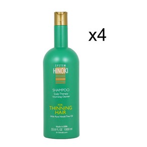 HAYASHI HINOKI Line 히노키 샴푸 1000ml 4팩, 1L, 4개