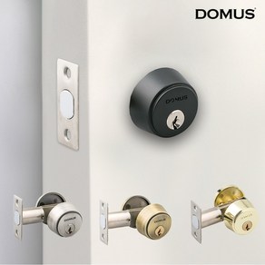 [DOMUS]데드볼트DB30BK(도무스/도무스메탈/보조키/데드락/도어락/보조정/잠금장치/시건장치), 1개, DB30BK