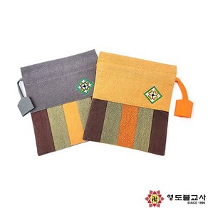 108염주주머니(색상2가지)불교양초 제사초 법당초, 황토색, 1개