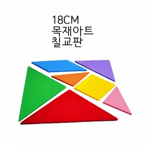 18cm 대형 원목아트 칠교판 RE, 1개