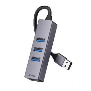 BL4RA USB-A타입 4in1 USB3.0 허브 + 기가비트랜 젠더 RJ45 이더넷, 1개