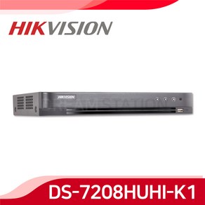 하이크비전 DS-7208HUHI-K1 8MP 8백만화소 8채널 올인원 DVR CCTV 녹화기, 미포함, 1개