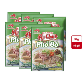 아지노모토 베트남 PHO BO 쌀국수 양념 조미료, 6개, 57g