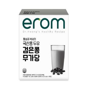 이롬 황성주 검은콩 무가당 두유, 190ml, 64개