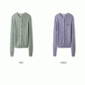 후아유 여성용 스티브 컬러 케이블 가디건 Steve Color Cable Cardigan WHCKE4991F