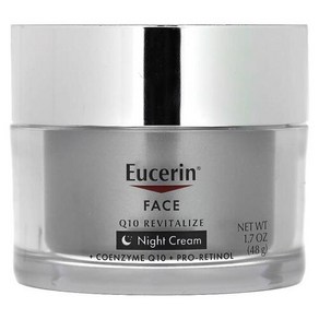 유세린 Eucein Face Q10 리바이탈라이즈 나이트 크림 향료 무함유 48G 1.7FL oz), 상품, 1개