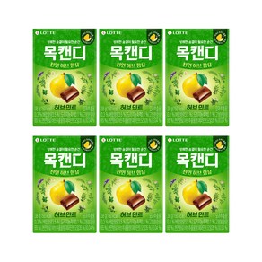 롯데제과 목캔디 파워 허브 Case, 38g, 6개