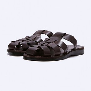 국내매장판 에루살렘샌들 JERUSALEM SANDALS 미카엘 슬라이드 브라운 FLJSDS2U11