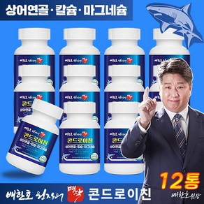 배한호 원장의 명작 미국산 콘드로이친 칼슘 마그네슘 올인원 저분자 상어연골 무릎 관절영양제, 1세트, 360회분