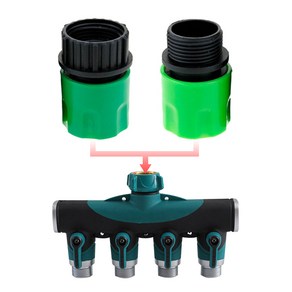 수도분배기 호스 연결구 육각 어댑터 아답터 커넥터