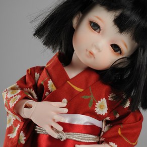 돌모아 구체관절인형의상 26cm USD 유딩옷 빨강 기모노 세트 Dea Doll Size - Mao Kimono Set (Red), 레드, 1개