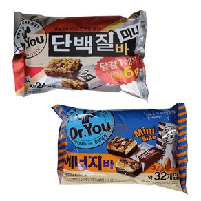 오리온 닥터유 에너지바 미니 330g+단백질바 337.5g[총2개], 330g, 2개