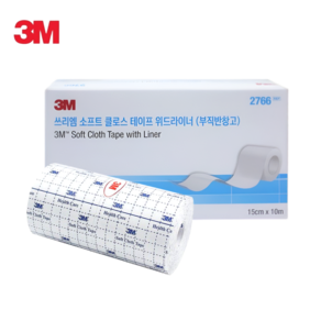 3M 부직포 반창고 소프트 클로스 테이프 2766 (15cm*10m), 1개