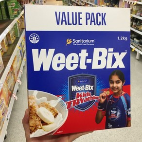 Sanitaium Weet-bix Beakfast Ceeal 새니테리엄 위트빅스 블랙퍼스트 시리얼, 1.2kg, 2개