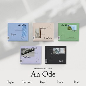 [개봉앨범 포토카드 없음 ] 세븐틴 (SEVENTEEN) - 정규3집 [An Ode] 버젼 포스트카드 포스터 미포함, Real Ve.