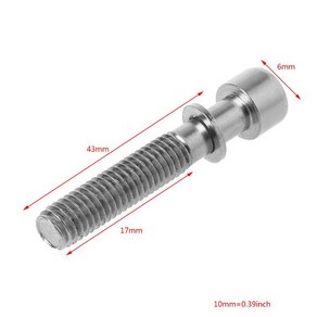 자전거 나사 M8x43mm 시트 포스트 스테인레스 스틸 MTB 산악 자전거 튜브 용품 자전거 나사, 1개