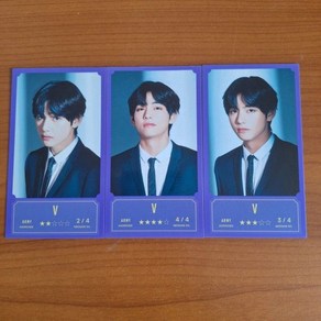 방탄소년단 BTS 방방콘:더 라이브 공식 MD 메세지카드 포토카드 뷔 V 3