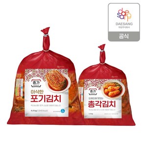 (y)[종가] 아삭한포기김치 4.4kg + 총각 1.4kg, 2개