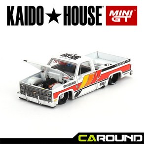 KaidoHouse x 미니지티(KHMG082) 1:64 쉐보레 실버라도 카이도 웍스 V1 - 화이트