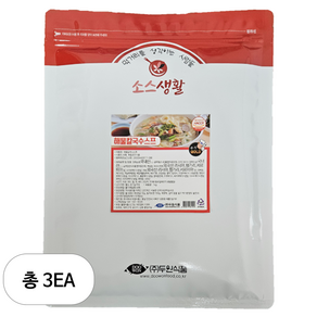 두원식품 해물칼국수 스프, 1kg, 3개