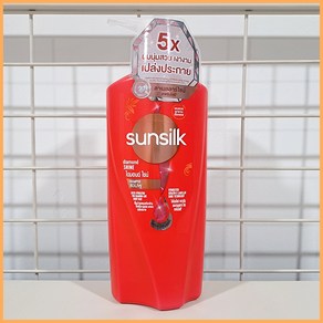 태국 썬실크(Sunsilk) 샴푸 레드색 Diamond Shine, 1개, 370ml