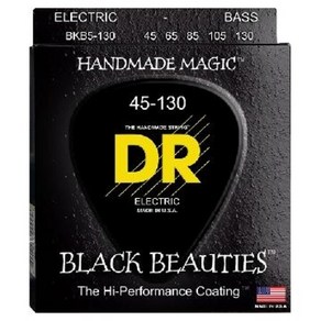 DR 5현 베이스줄 블랙 뷰티 Black Beauties/Coated Bass(45-130), 1개