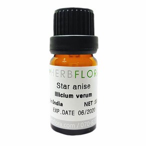 허브플로라 스타 아니스 에센셜 오일 ( Sta anise E.O), 100ml, 1개