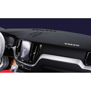 볼보 XC60 S90 XC40 S60 xc90 전용 맞춤 대쉬보드커버, 18-21 XC60 블랙 라인 자동차 로고