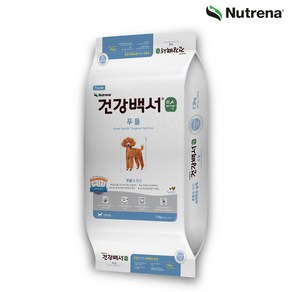 건강백서 전연령 생선 푸들 애견사료, 뼈/관절강화, 7.2kg, 1개