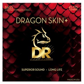 DR 드레곤스킨 Stainless Steel 5현 베이스기타줄 45-125 Bass sting, 단품, 단품, 1개