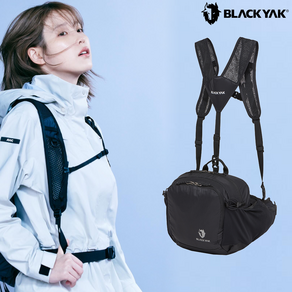 블랙야크 탈부착 어깨 멜빵 힙색 알파인숄더힙색 2BYABX4909, BK.BLACK 블랙