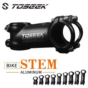 TOSEEK 초경량 알루미늄 자전거 스템 7 도 Mtb 산악 자전거 스템 31.8x45/55/60/65/70/80/90/100/110mm 자전거 액세서리, 06 Angle 7-100mm, 1개