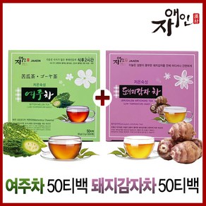 여주차 50티백 + 돼지감자차 50티백 여주돼지감자차 간편한 티백차, 단품, 60g, 1개