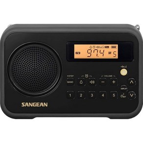 산진 Sangean 디지털 라디오 휴대용 SG-104 AM FM 시계, 상안 SG104 AMFM 시계 휴대용 라디오