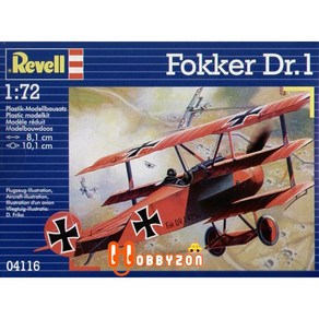 RV4116 레벨 1/72 Fokke DR. 1, 1개