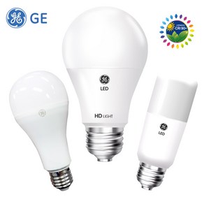 GE 삼파장 LED 전구 스틱 램프 4.5W 7W 9W 10W 12W 13W 15W 16W E26전구, 1개