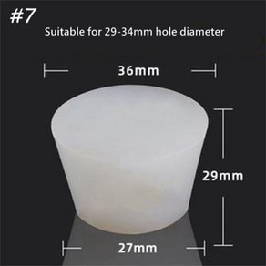 오크통 미니오크통 와인오크통 구멍이없는 실리콘 와인 고무 스토퍼 플러그 2 개 식품 등급 에어록 밸브 브루 발효 배럴 홈 맥주 양조, 사이즈7, 2개
