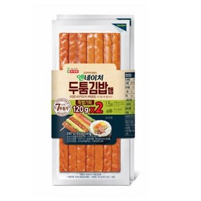 롯데 엔네이처 두툼김밥햄 120g+120g