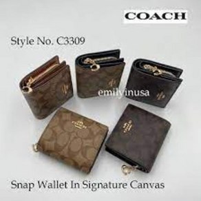 코치 COACH C2862 C3309 CW789 여성 스냅 미니지갑 SNAP WALLET 미국직배송