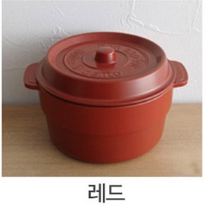 코코팟 [cocopot] 다이어트 런치박스 도시락 원형 2단, 50개, 레드