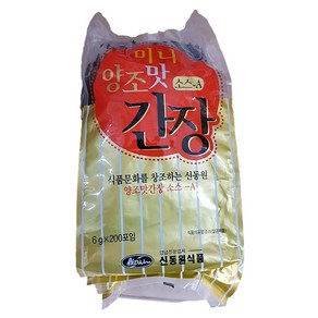 미니간장(신동원 6gx200ea)X10 식자재 저염회간장, 1.2kg, 10개