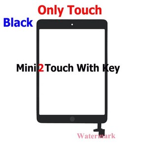 IPad Mini 2 용 터치 스크린 흑백 디지타이저 센서 유리 LCD 디스플레이 패널 모니터 세대 A1489 A1490 A1491 Mini2, 없음, 1) Mini 2 Black Touch, 1개