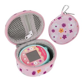 Risou Potable Case Compatible with Tamagotchi Pix/Tamagotchi Oiginal/Tamagotchi On Vitual Pet Ele, 핑크, 핑크