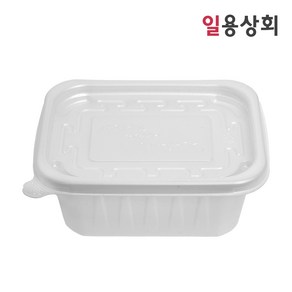 [ILYONG] 사각 죽용기 JH 1310 대 400ml 300세트 반투명, 300개, 1세트